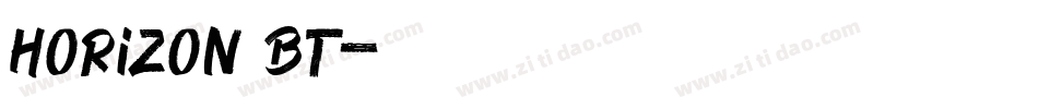 Horizon BT字体转换